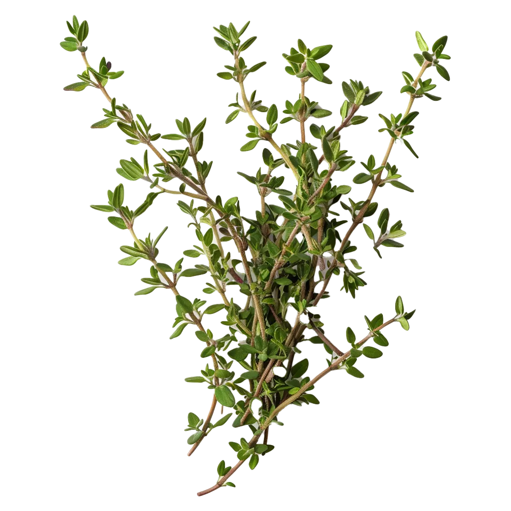 Ein Bund frischer Thymianzweige.